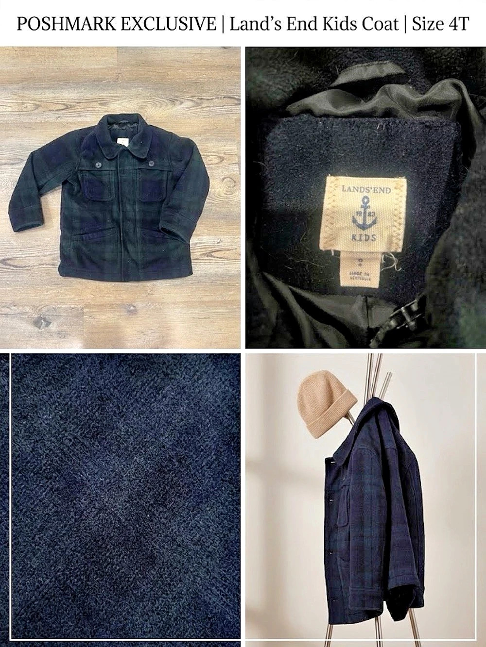 Boys Lands' End Plaid Jacket